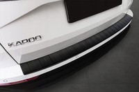 FüR Skoda Karoq / Sportline FL 2022-> Ladekantenschutz Edelstahl Schwarz Matt