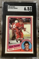 1984-85 Topps Steve Yzerman #49(RC) - SGC 6.5 Detroit Red Wings HOF- Rookie Card. rookie card picture