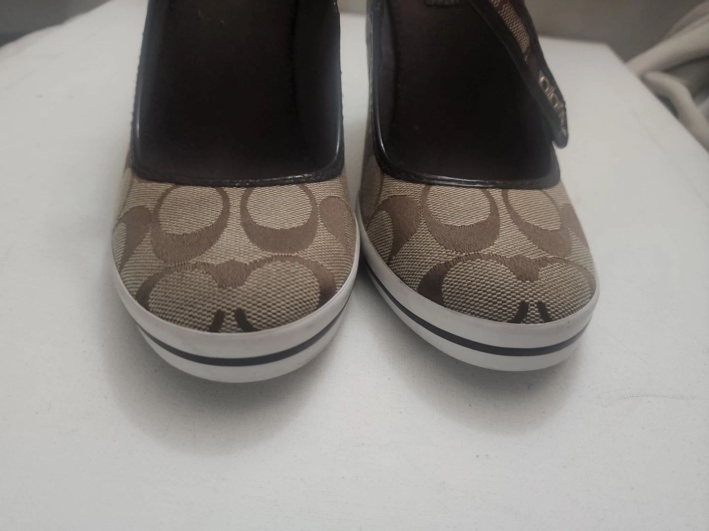 Scarpe eleganti COACH donna COACH zeppa marrone taglia 8B
