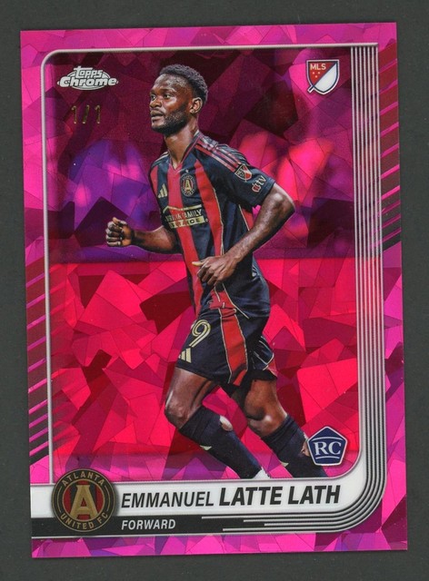 2025 Topps Chrome MLS Sapphire Emmanuel Latte Lath Padparadscha Refractor RC 1/1