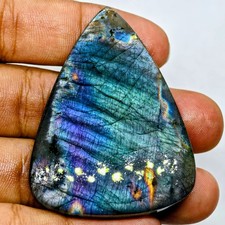 113 Cts Natural Labradorite Cabochon Gemstone For Jewelry 55x41.6x6.1 MM