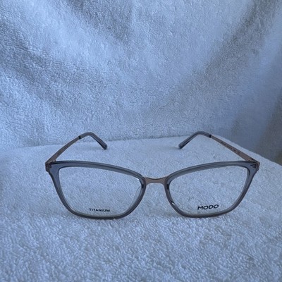 Modo Eyeglasses Model 4540 52-16-140 Grey J3 Demo Lens Only