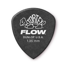 Dunlop Tortex Flow Guitar Picks 1.35mm Black Pack of Precision Plectrums