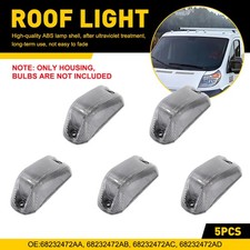 Clear Top Marker Cab Roof Lights Housing For 2014-2023 Dodge Ram Promaster 1500