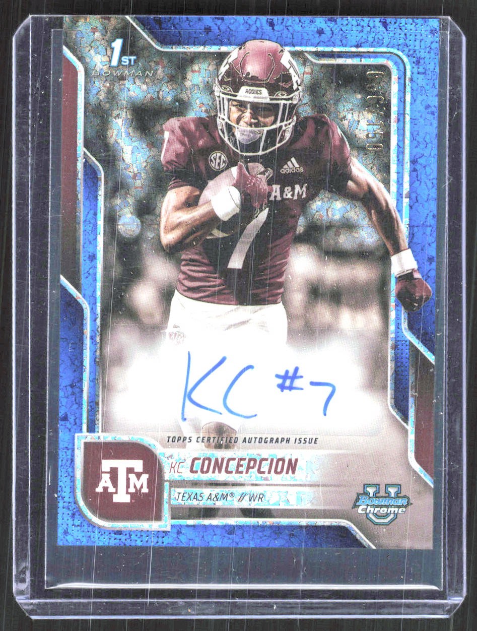 2025 Bowman University Chrome #BCA-KCO KC Concepcion Blue auto /150
