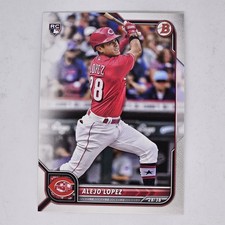 2022 Bowman #93 Alejo Lopez RC Rookie Card Cincinnati Reds - Near Mint. rookie card picture