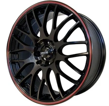 Wheel Maze Alum. Gloss Black 17"x7.0" 5x110/115mm BC 5.57" Back Space Each