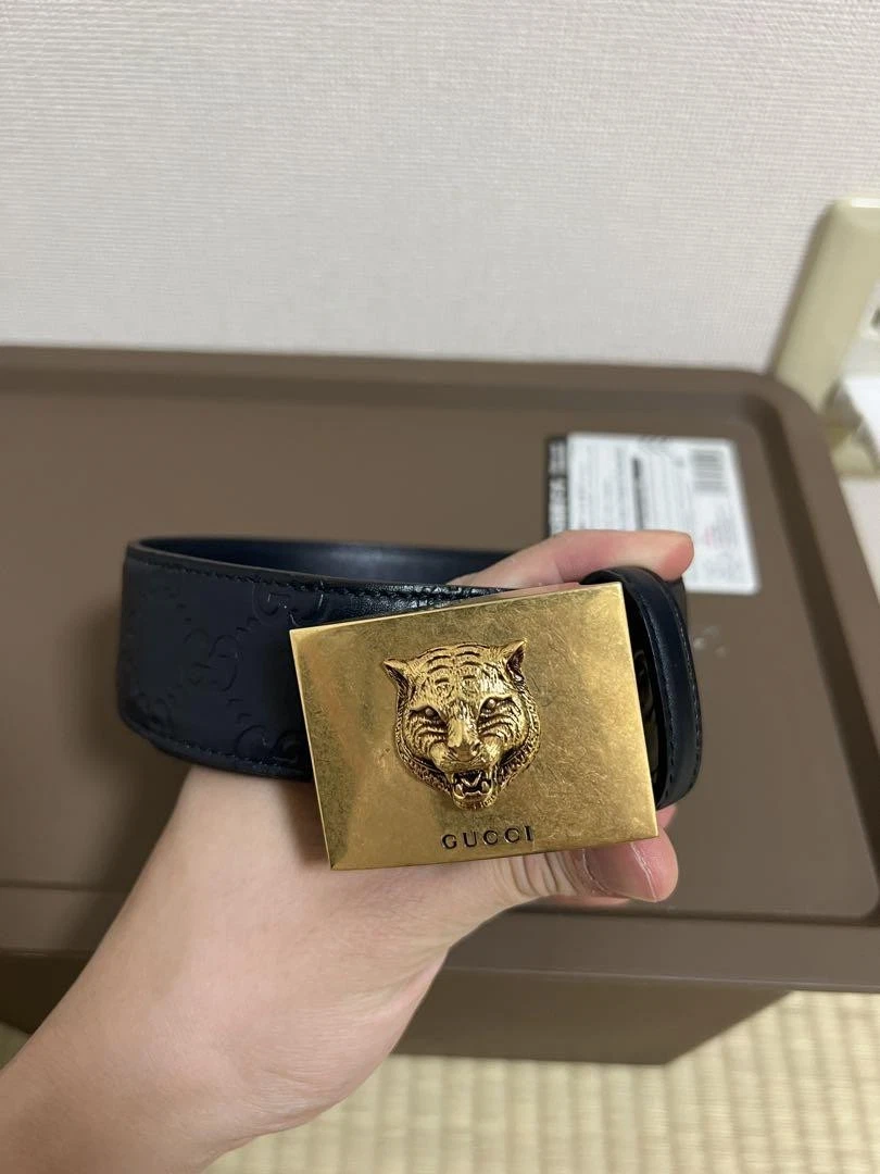 Ceinture GUCCI motif Gg boucle tigre