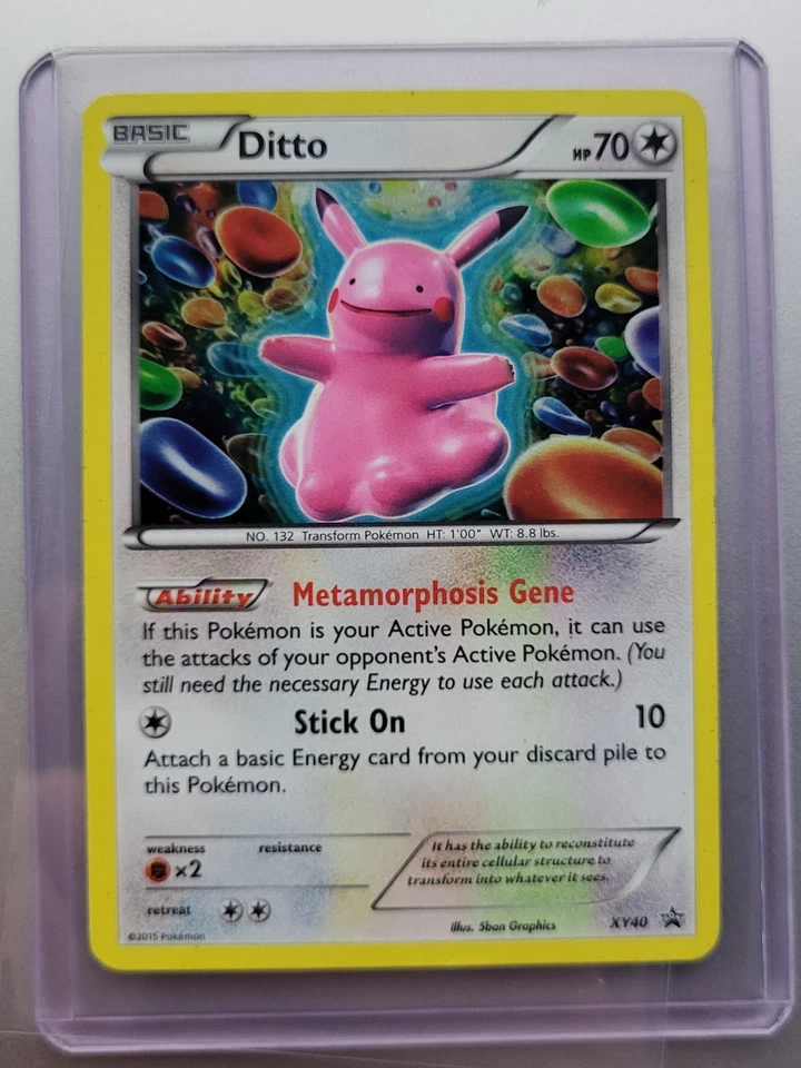 Pokemon TCG Ditto XY40 Black Star Promo Holo LP Condition