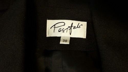 Pestfali Women's Black Button Down Career Dressy Jacket Lined Size 7/8 Tag 38 - Picture 3 of 3