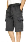 MEN'S FLEECE CARGO SHORTS HEAVYWEIGHT M-5XL 12 COLORS DREAM USA