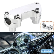 1 1/2" Tall Handlebar Risers Top Clamp For Harley Fatboy Softail Sportster 1200