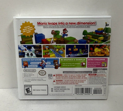 Super Mario 3D Land Nintendo Select ( Nintendo 3DS ) Nuevo - Imagen 2 de 2