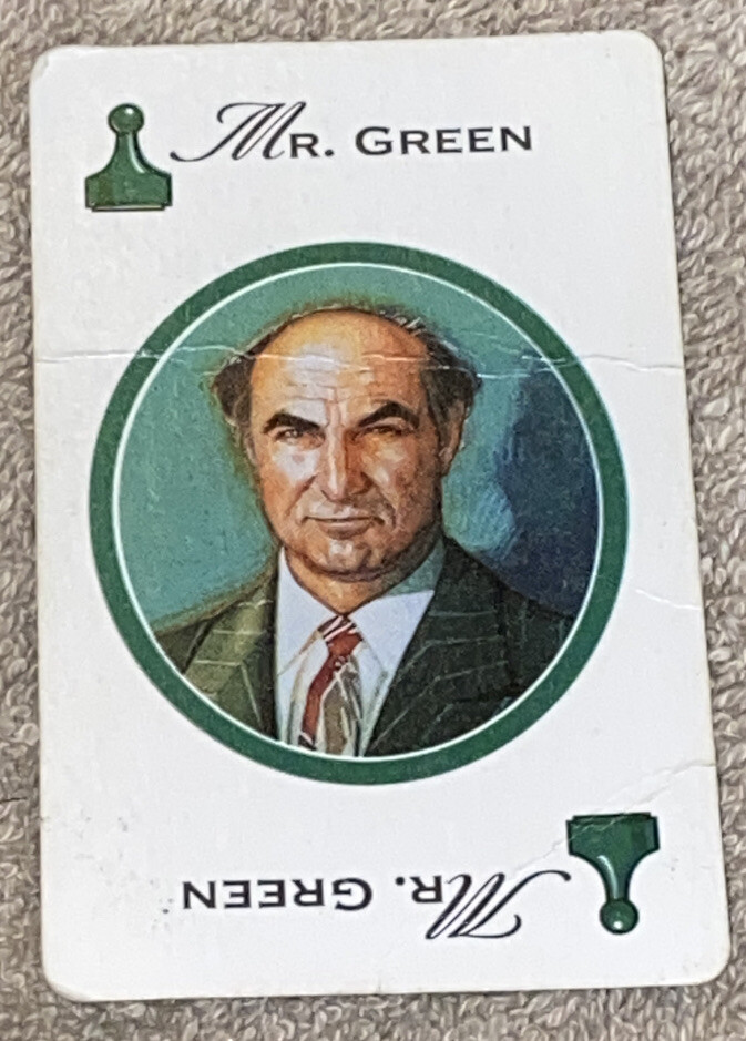 CLUE The Classic Detective Board Game REPLACEMENT PART- Mr. Green 1998 ...