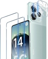 2X Schutzglas ( Display + Kamera ) FüR Xiaomi Redmi Note 14 5G Hartglas 9H