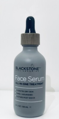 BLACKSTONE Mens Grooming FACE SERUM All-in-one Treatment Hydrates skin 2oz 59 ML