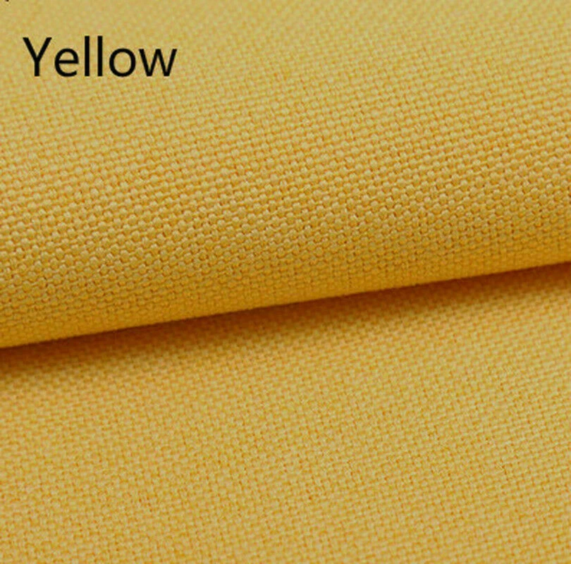Cotton Linen Fabric Plain Cloth for Cushions Cover Sofa Pillow Solid Crafts Cosy - Image 4 of 4