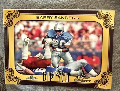 Barry Sanders Autograph Booklet /8 Leaf Diptych 2023