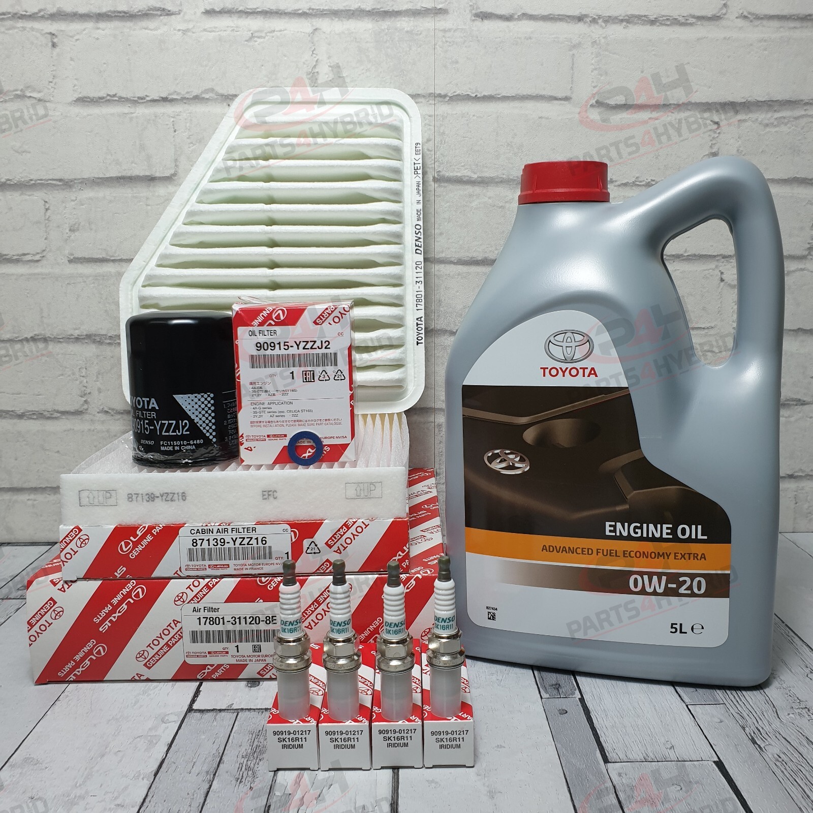 GENUINE TOYOTA ALPHARD SERVICE KIT ANH25 2.4L 2008-2015 WITH SPARK PLUGS