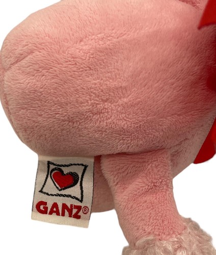 Ganz 7” Poodle Hugs “Oooh La La” Valentines Stuffed Animal Plush Spaghetti Heart - Picture 7 of 13
