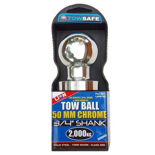 Tow Ball 3/4 thread 50mm Ball Tractors Quad Bikes Towball 19mm ATV Trailer Lion - Picture 5 of 5