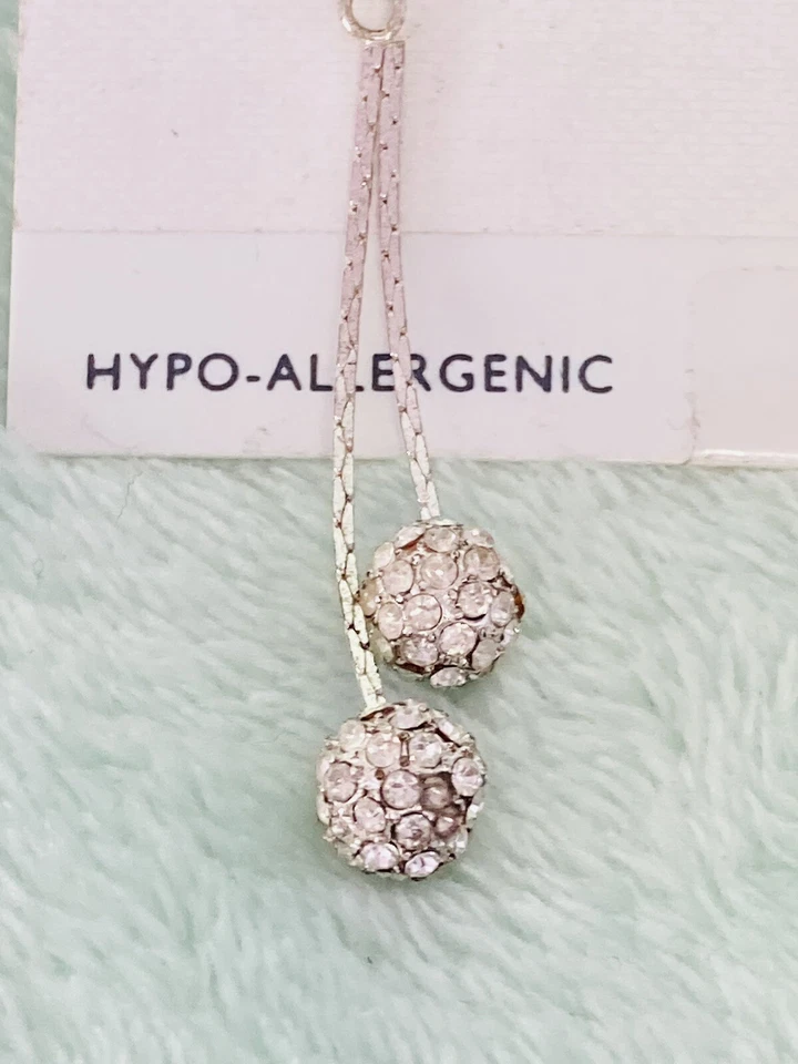 Brincos pendurados da moda Charter Club - esferas de cristal - Imagem 4 de 4