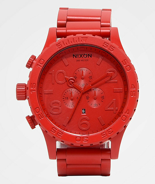 NIXON Watch Mens 51-30 CHRONO All RED A083-191 A083502 NIXON Watch Mens 51-30 CHRONO All RED A083-191 A083502