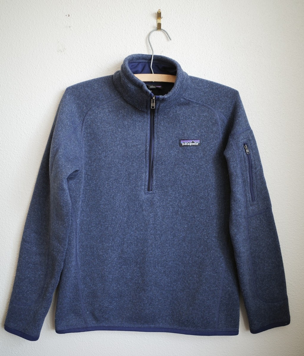 Patagonia W's Better Sweater 1/4 Zip Classic Navy Size Small