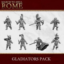 Roman Gladiators & Allies 15mm & 28mm Miniatu...