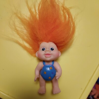 Magic Trolls Applause INC 1991 Vintage Doll missing Cookie 3  orange hair