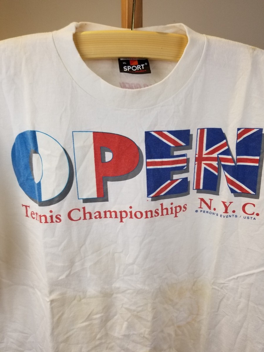 VINTAGE 95' US OPEN TENNIS CHAMPIONSHIP N.Y.C. WHITE SINGLE