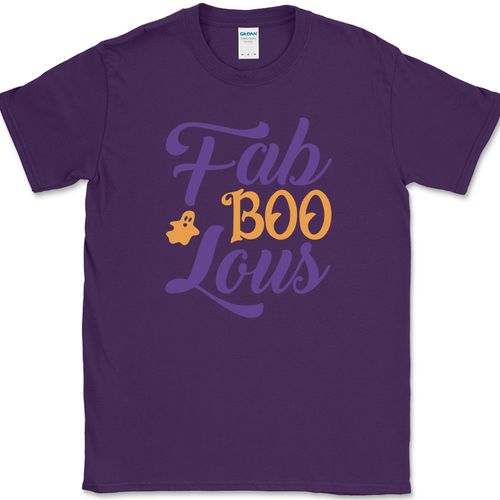 Fab Boo Lous T-Shirt Funny Humor Halloween Ghost Spooky Costume Tee - Picture 9 of 10
