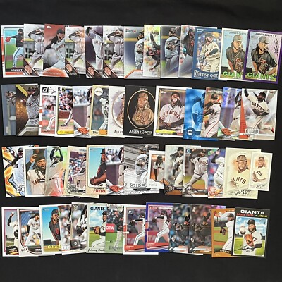 Lot of 50 Different Johnny Cueto Cards 2016-2020 San Francisco Giants