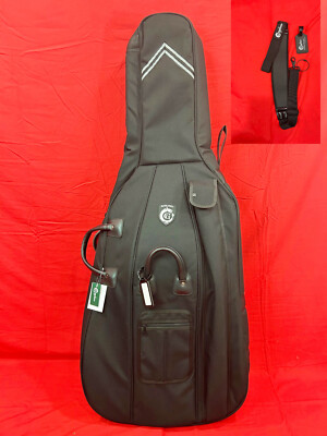 Gagliano Cello Bag Model V 4/4 Size Genuine YKK ZipLock , Premium Handle & EXTRA