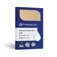 Paper | Kraft Paper | 8.5" x 14" Waterproof Paper | Laser Printer Paper, Copy...
