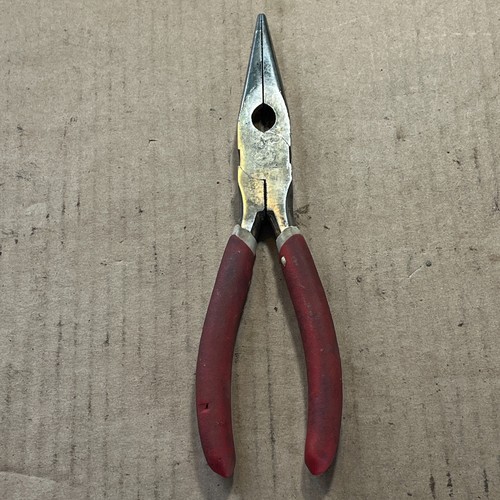 Klein? Tools Needle Nose Pliers Red Handle 8” long