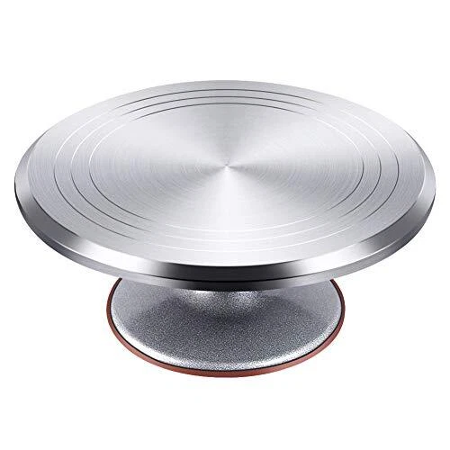 Revolving Cake Stand Turntable 12'' Decorating Rotating Aluminium