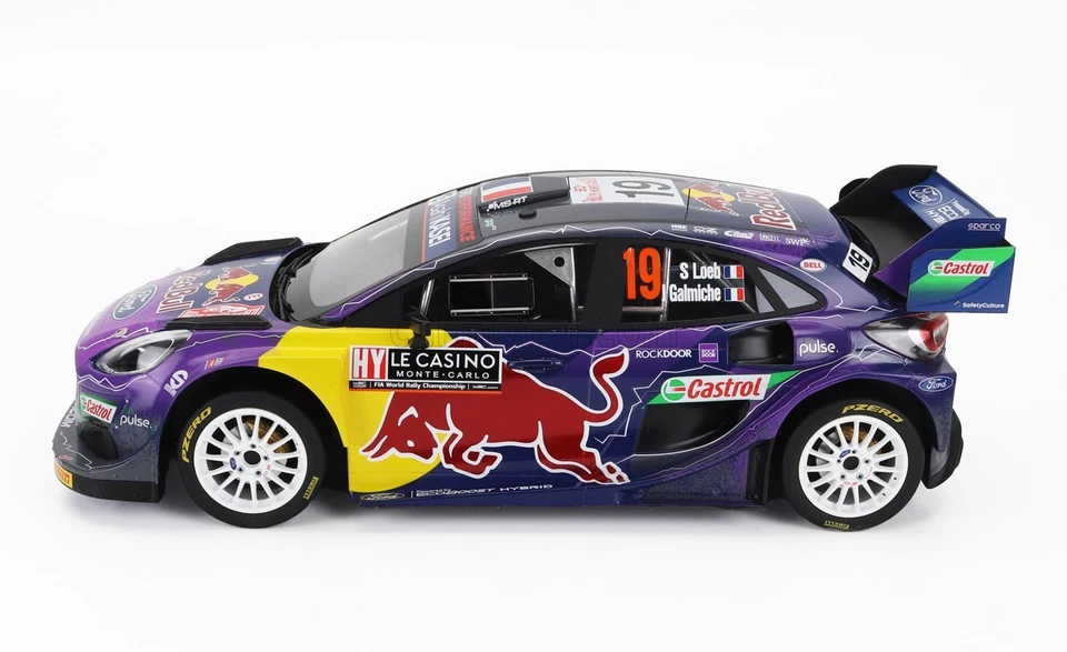 MODELLINO AUTO STATICO TRUESCALE FORD PUMA RALLY MONTECARLO 2022 LOEB SCALA 1/18 - Immagine 3 di 4