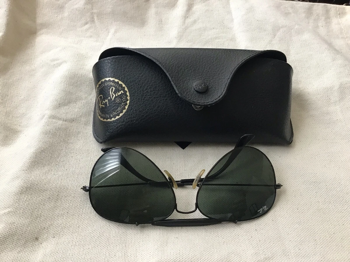 Vintage Black Toned Ray Band Sunglasses eBay