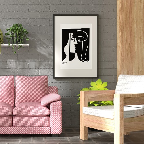 Picasso "The Kiss" 1969 Vibrant Art Print, No Frame, Premium Matte Paper - Picture 4 of 5