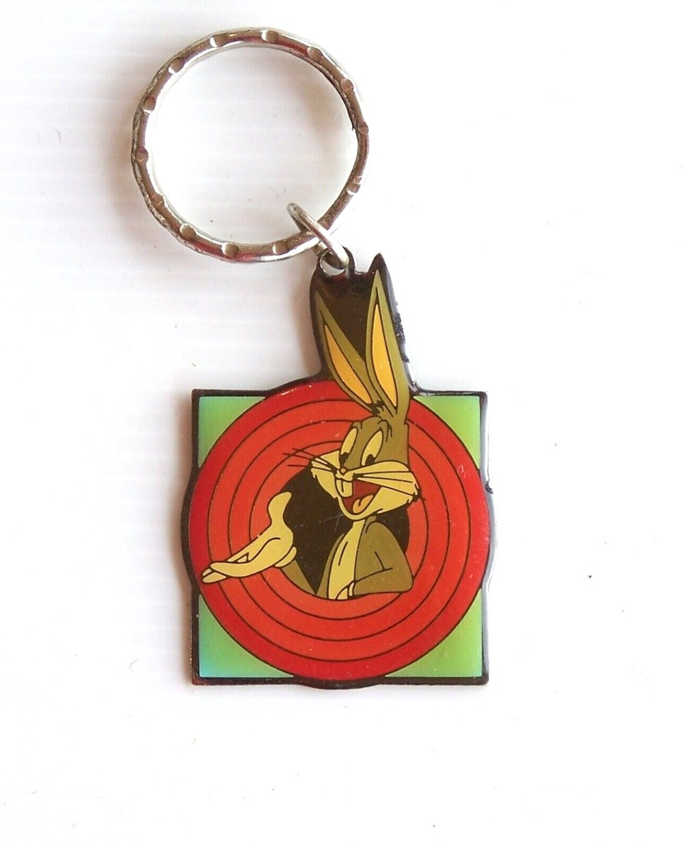 VINTAGE 1995 WARNER BROS MOVIE WORLD BUGS BUNNY SOUVENIR METAL KEY 