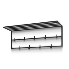 Wandgarderobe mit Ablage Modern HANDGEMACHT  Garderobe mit Ablage aus Metall