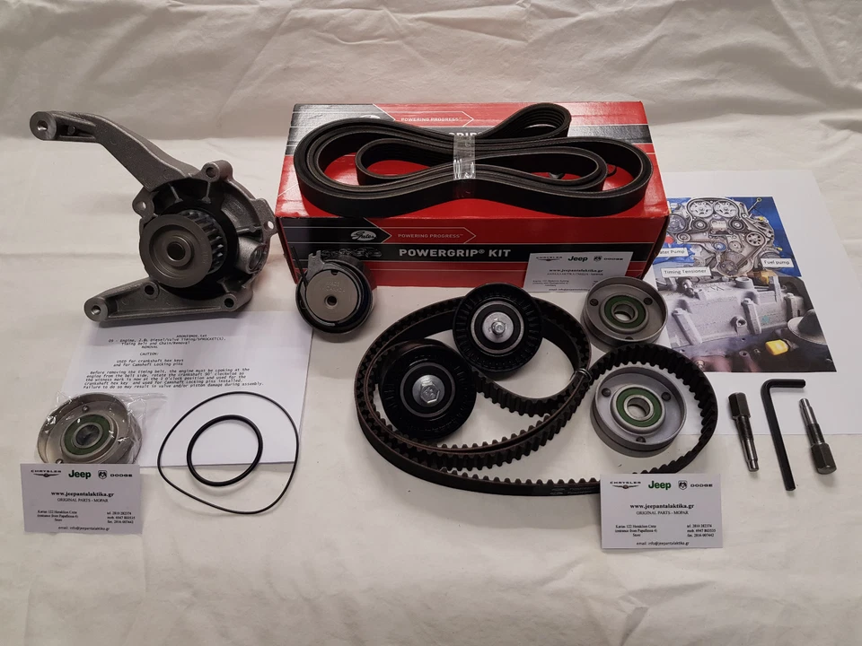 Kit de correa de distribución y bomba de agua Jeep Liberty 2,8 L CRD - 2,5 L CRD 2002-2007 Foto 2 de 2