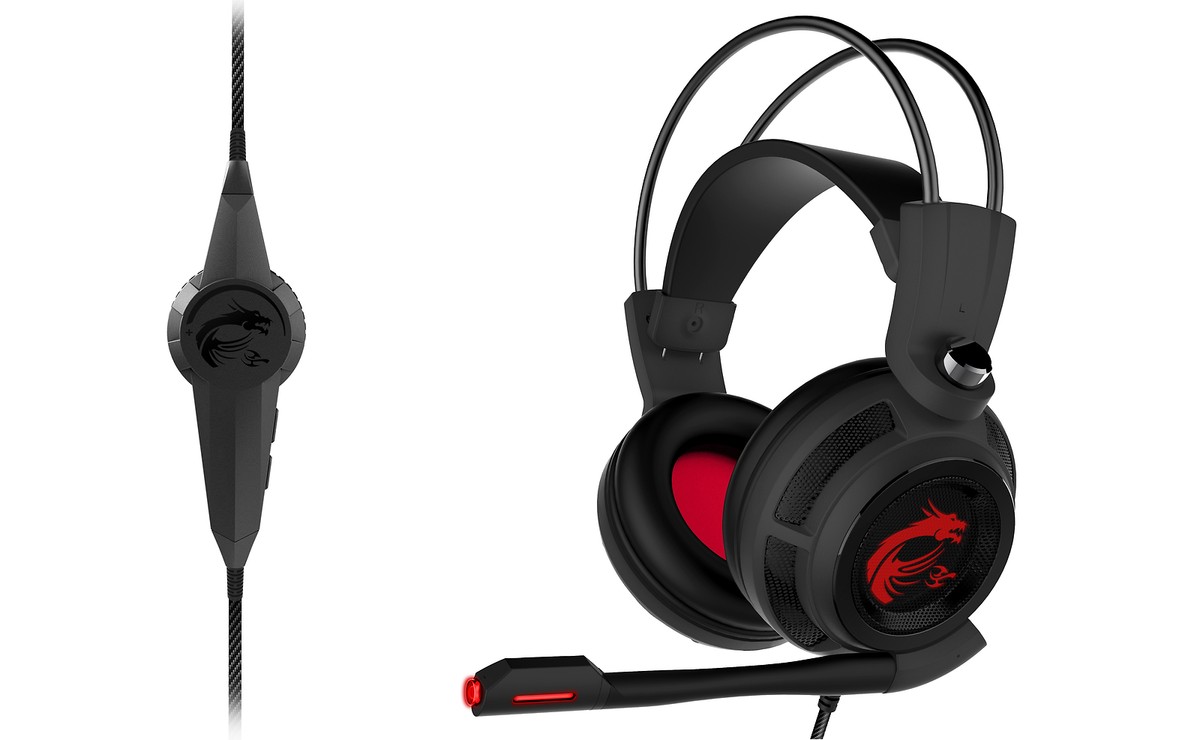 MSI DS502 GAMING Headset with Surround Sound and Vibration | eBay