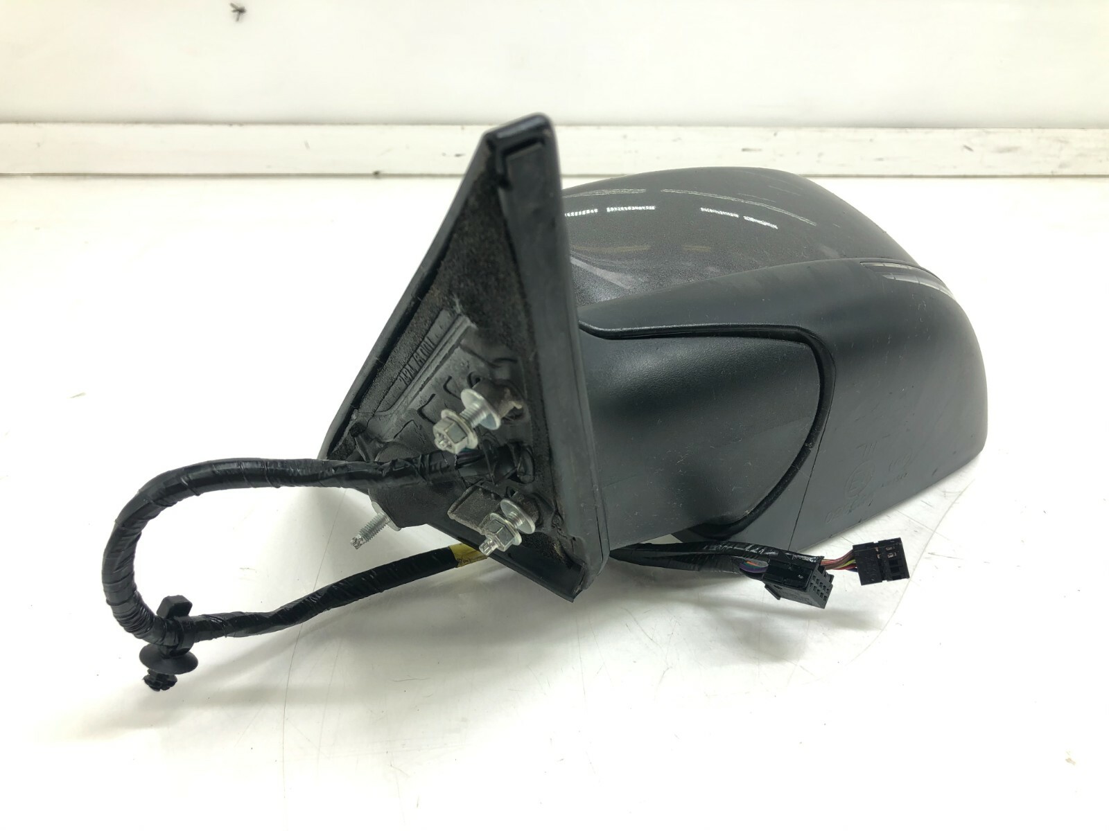 2014-2017 MASERATI GHIBLI LEFT DRIVER SIDE DOOR MIRROR OEM GRIGIO MARATEA METAL.