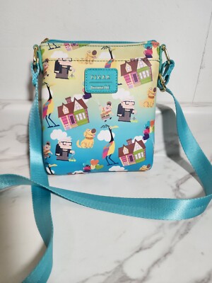Loungefly Disney Pixar Up Characters Allover Print Crossbody 
