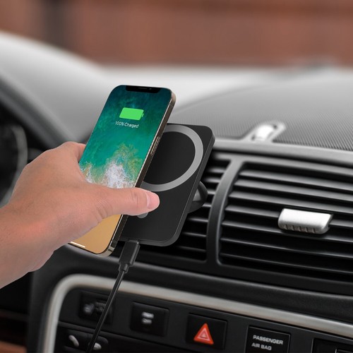 Wireless Car Charger Magnetic 15W Car Phone Mount Air Vent Holder Fit for iPhone - Picture 8 of 12