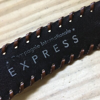 Compagnie Internationale Express Leather Belt W/ Round  display picture 1