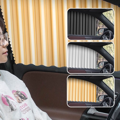 Universal Fit Magnetic Car Side Window Privacy Sunshade Curtains 2PCS-Sunshades - Picture 2 of 17