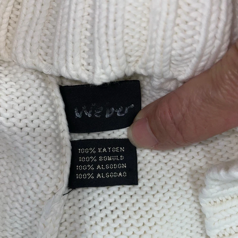 Ralph Lauren Black Label Womens Medium Sweater Shawl Chunky Knit Jumper Pullover - Image 4 of 4